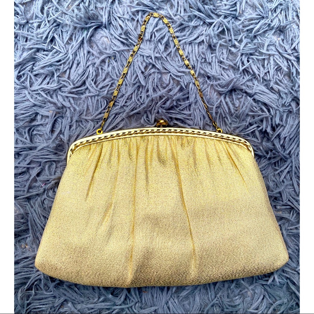 Vintage HL USA Gold Purse